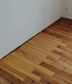 Rénovation parquet ancien.
